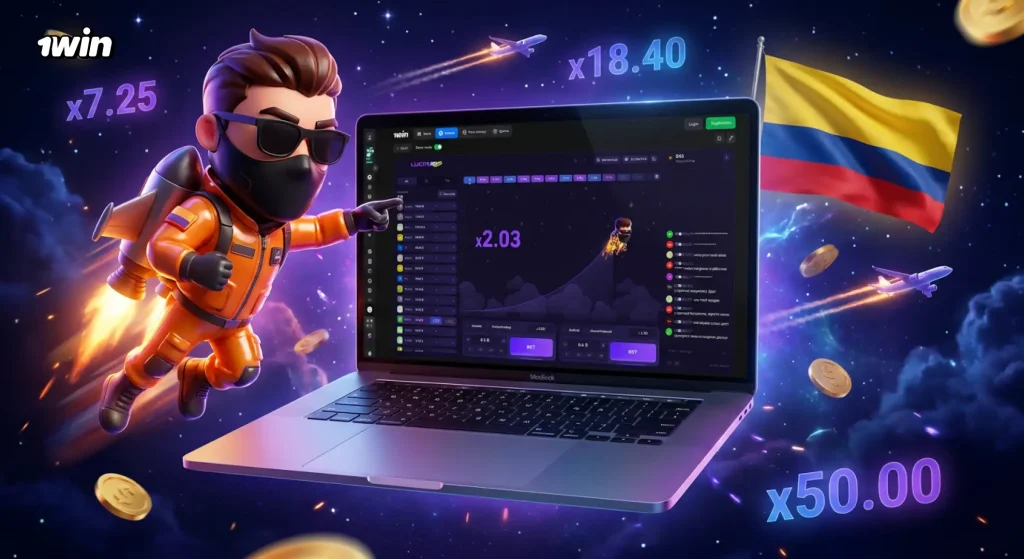 Lucky Jet en 1win Colombia en 2026